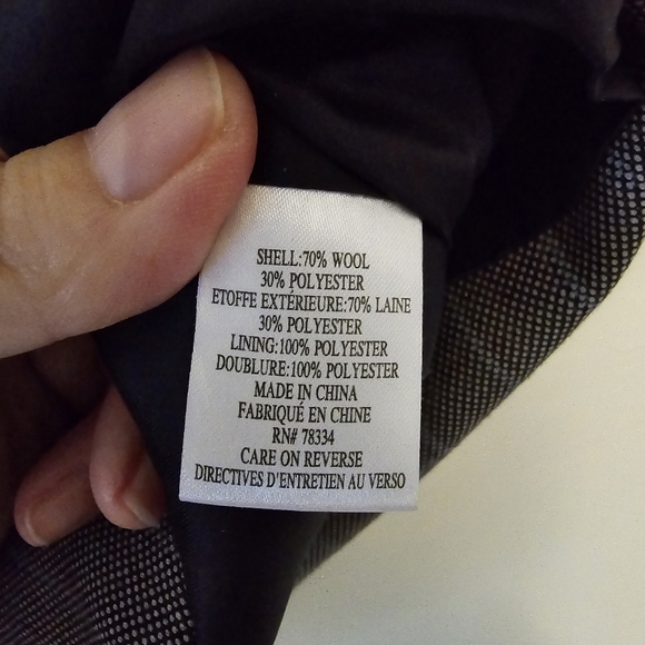 S Business Casual Vest Grey Black Blue 3 Buttons Pockets Minimalist Size Large - Picture 13 of 16